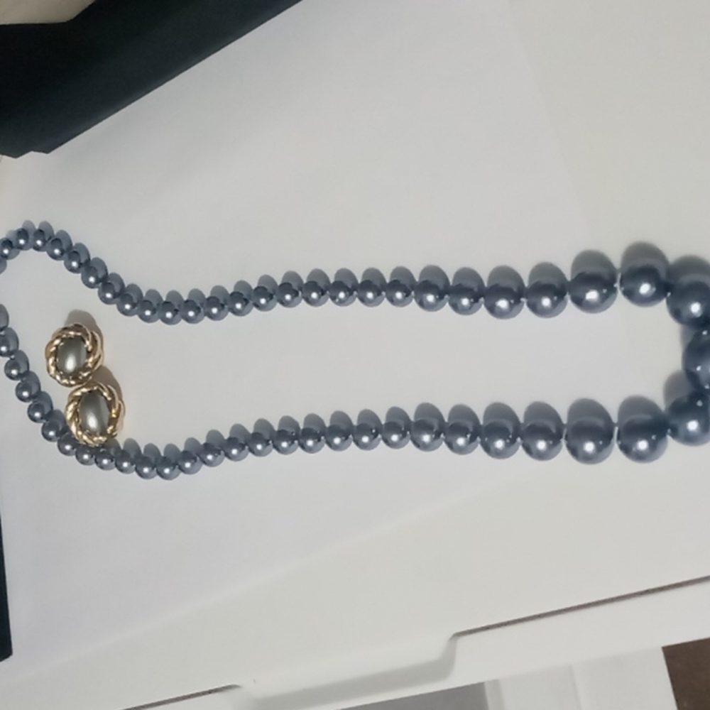 Clip-on earrings and Bee necklace